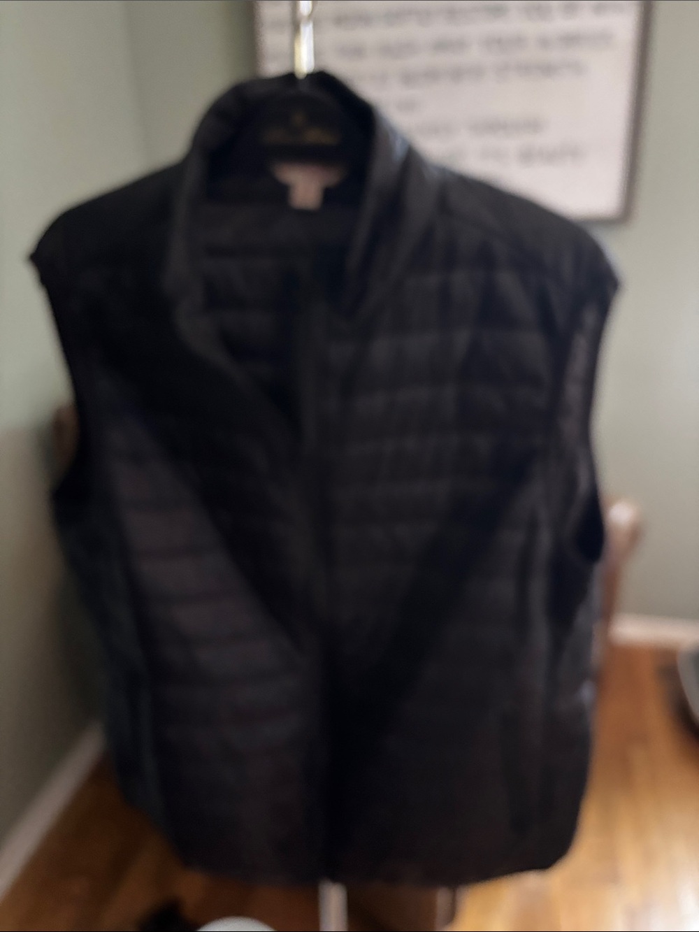 Brooks Brothers Black Quilted Women's Vest